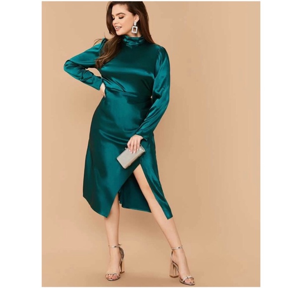 Dresses & Skirts - Satin Wrap Dress
